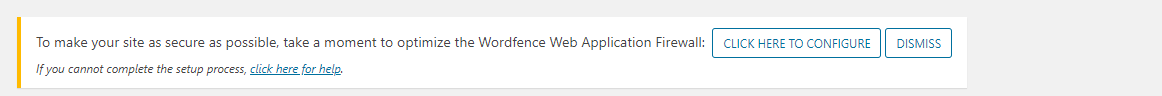 Wordfence: ga voor een veilige WordPress-website 3 wordfence melding