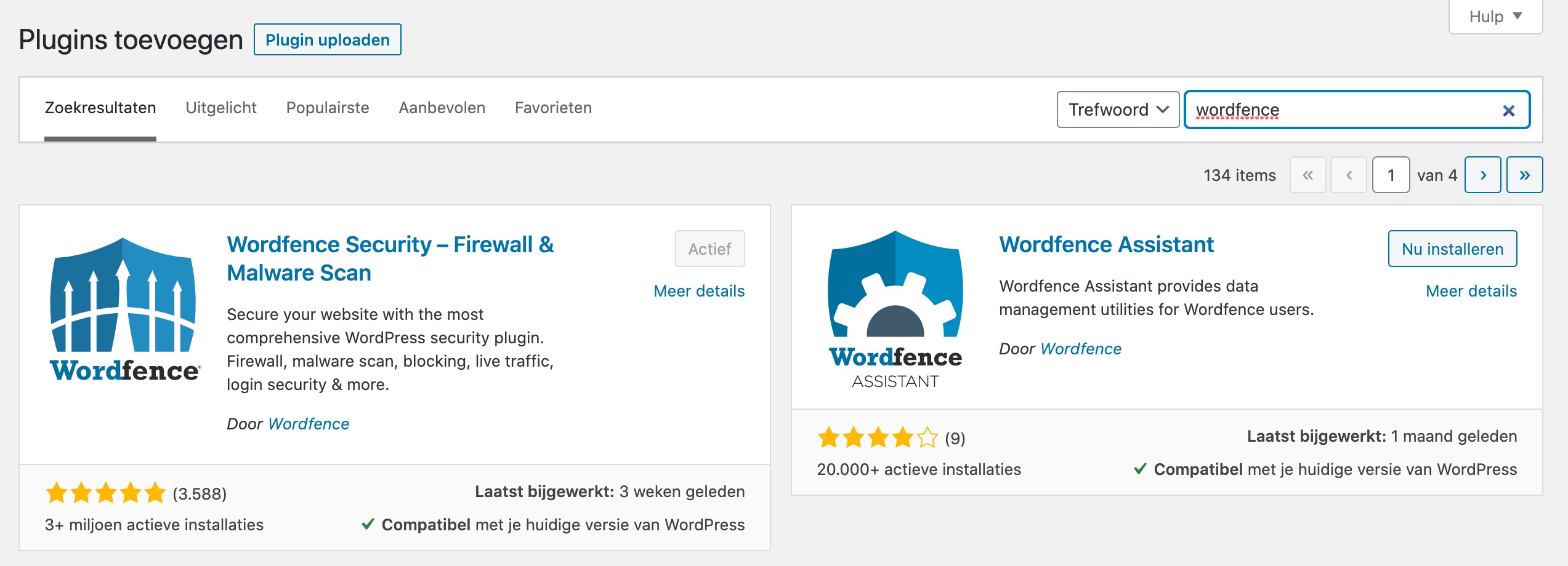 Wordfence: ga voor een veilige WordPress-website 2 Wordfence plugin