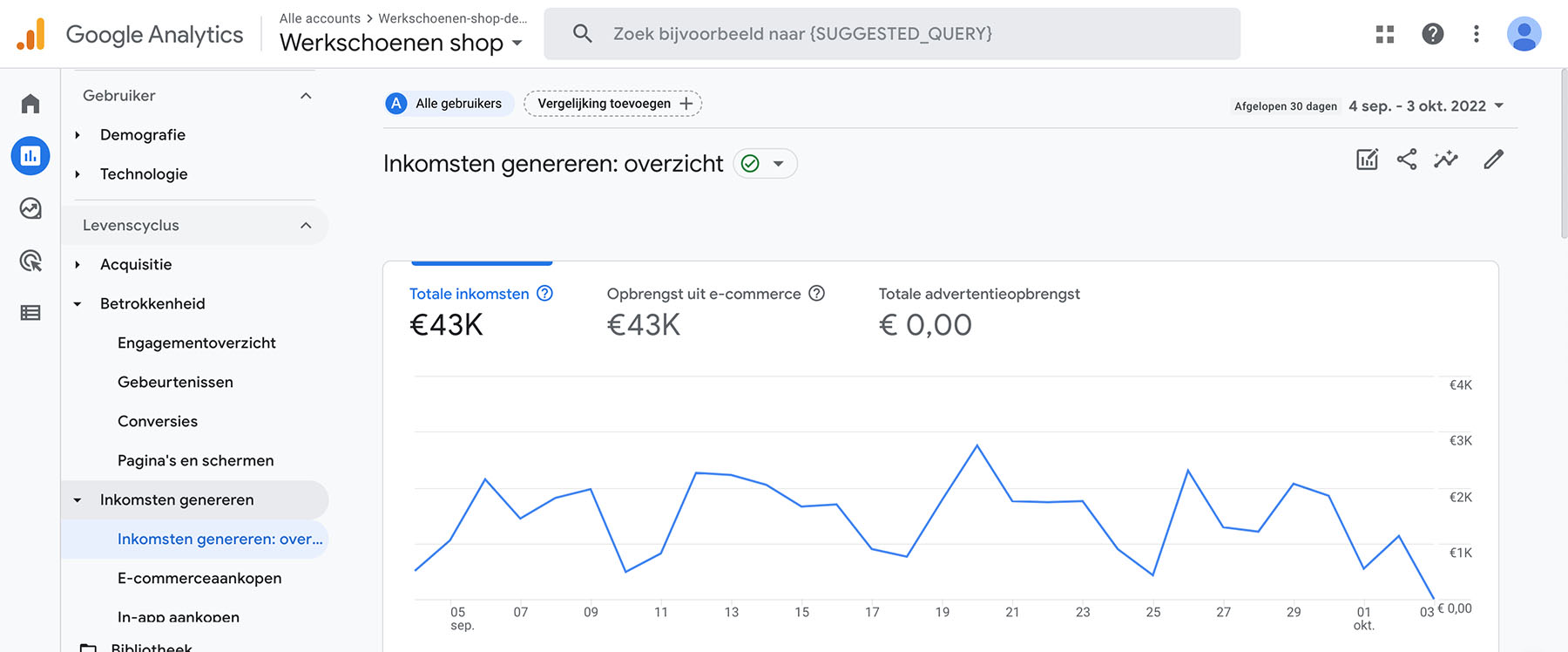 Google Analytics 4 - de basis 4 screenshot ga4