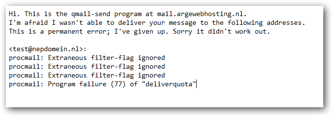 Help! Mijn e-mail wordt niet afgeleverd! 2 deliverquota