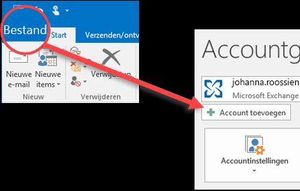 Bastand > Account toevoegen