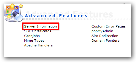 Klik in DirectAdmin onder het kopje 'Advanced Features' op 'SSL Cerfiticates'