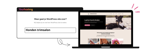 Slimmer websitebeheer met AI: Yourhosting vernieuwt WordPress-omgeving 2 smart start voorbeeld email
